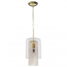 Segmented glass pendant fixture